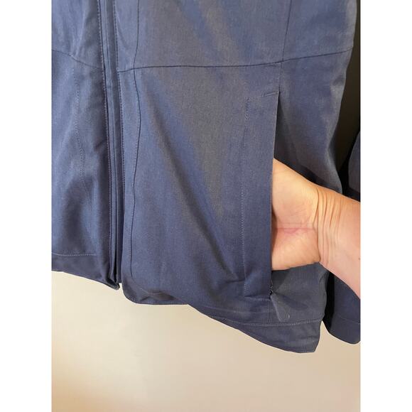 The North Face Thermoball Tri-Climate Blue Jacket Shell Vented Pockets Womens S - Picture 4 of 12